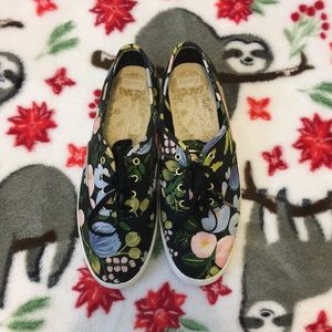 Rifle Paper Co. Black Floral KEDS
